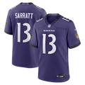 Elijah Sarratt Baltimore Ravens Game Jersey - Purple