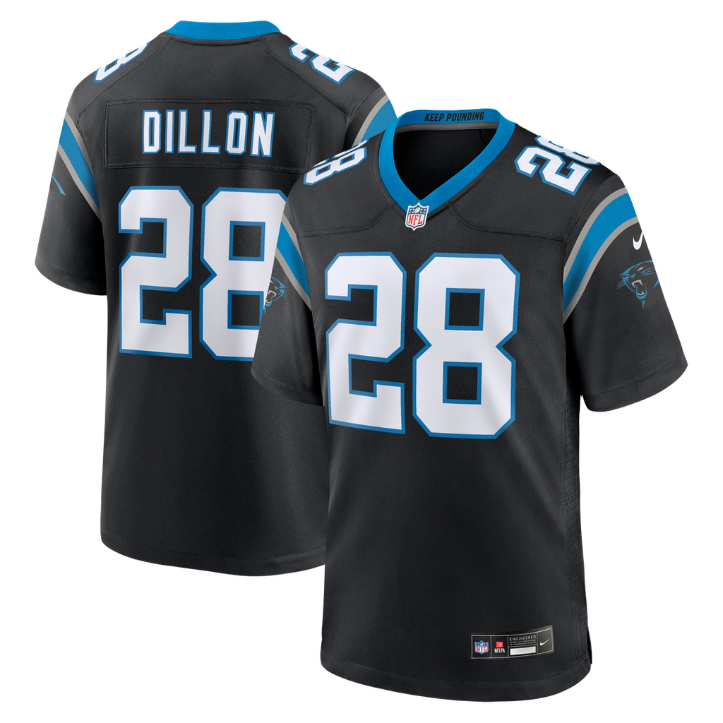 AJ Dillon Carolina Panthers Game Jersey - Black