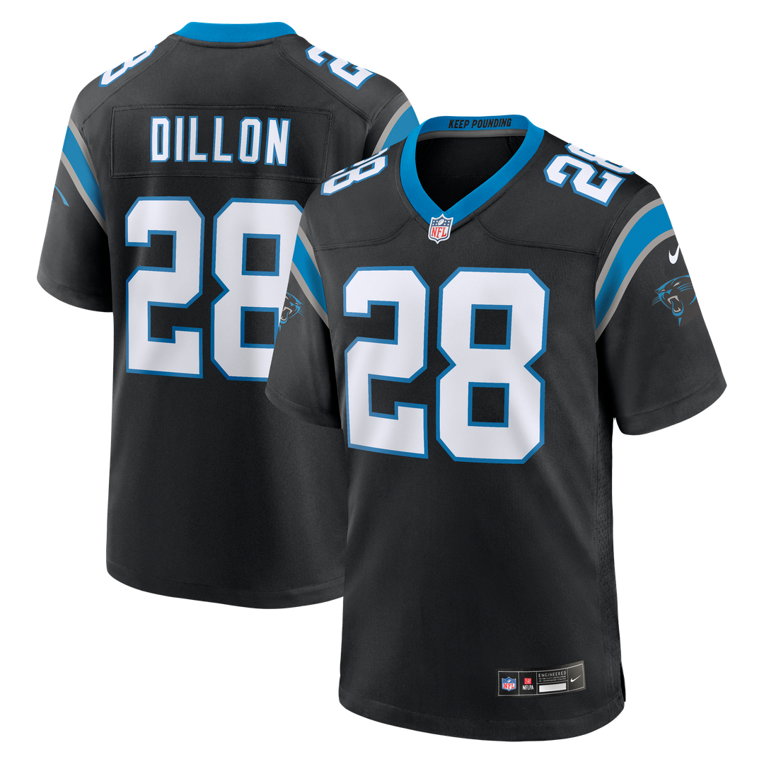 AJ Dillon Carolina Panthers Game Jersey - Black