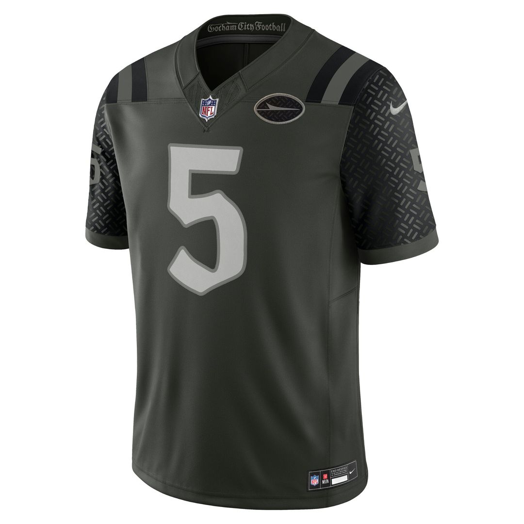 Garrett Wilson New York Jets Rivalries Collection Stitched Limited Jersey - Green