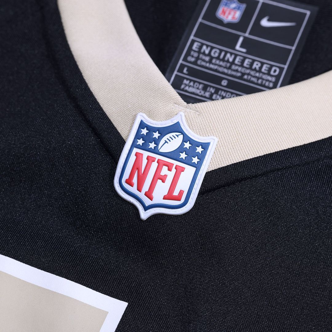 Number 1 Groom New Orleans Saints Game Jersey - Black