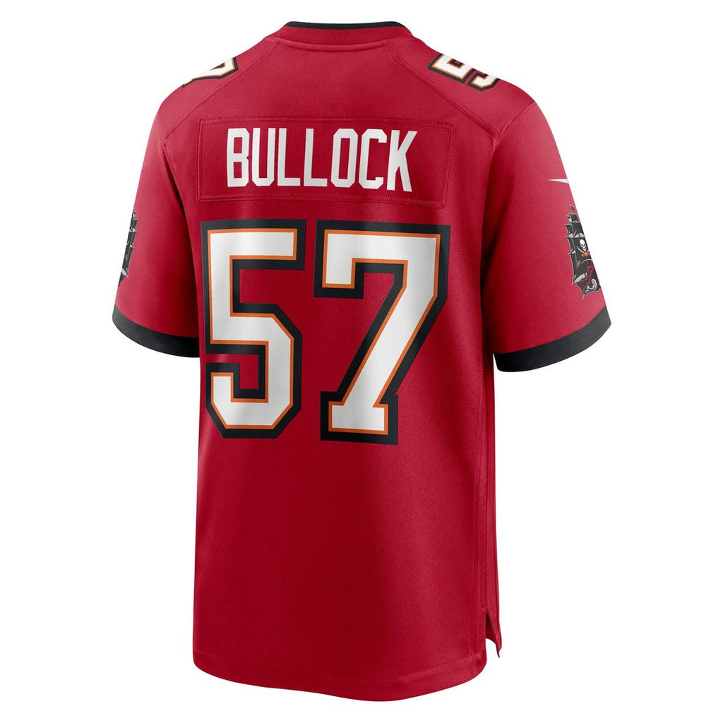 John Bullock Tampa Bay Buccaneers Game Jersey - Red