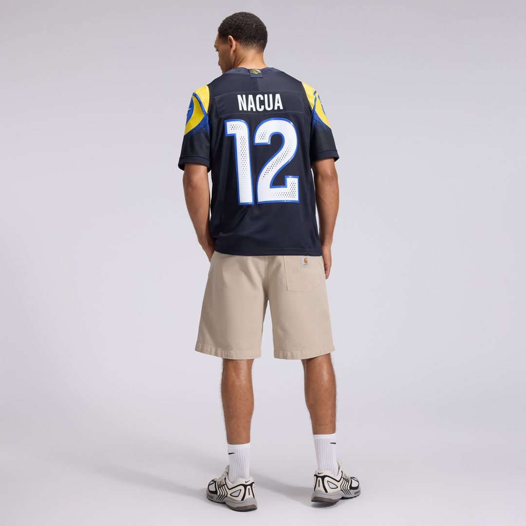 Puka Nacua Los Angeles Rams Rivalries Collection Stitched Limited Jersey - Dark Blue