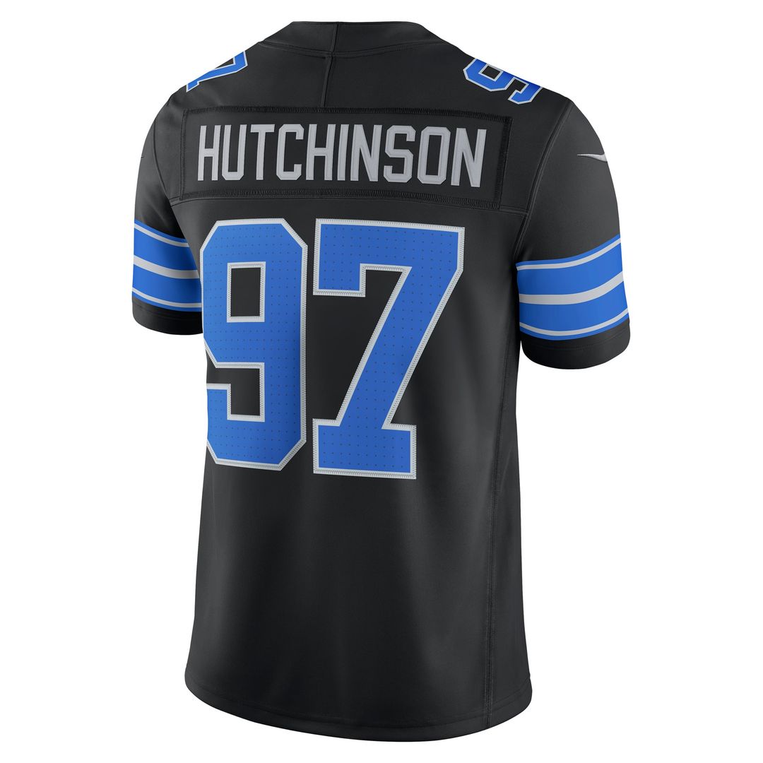 Aidan Hutchinson Detroit Lions Alternate Vapor F.U.S.E. Stitched Limited Jersey - Black