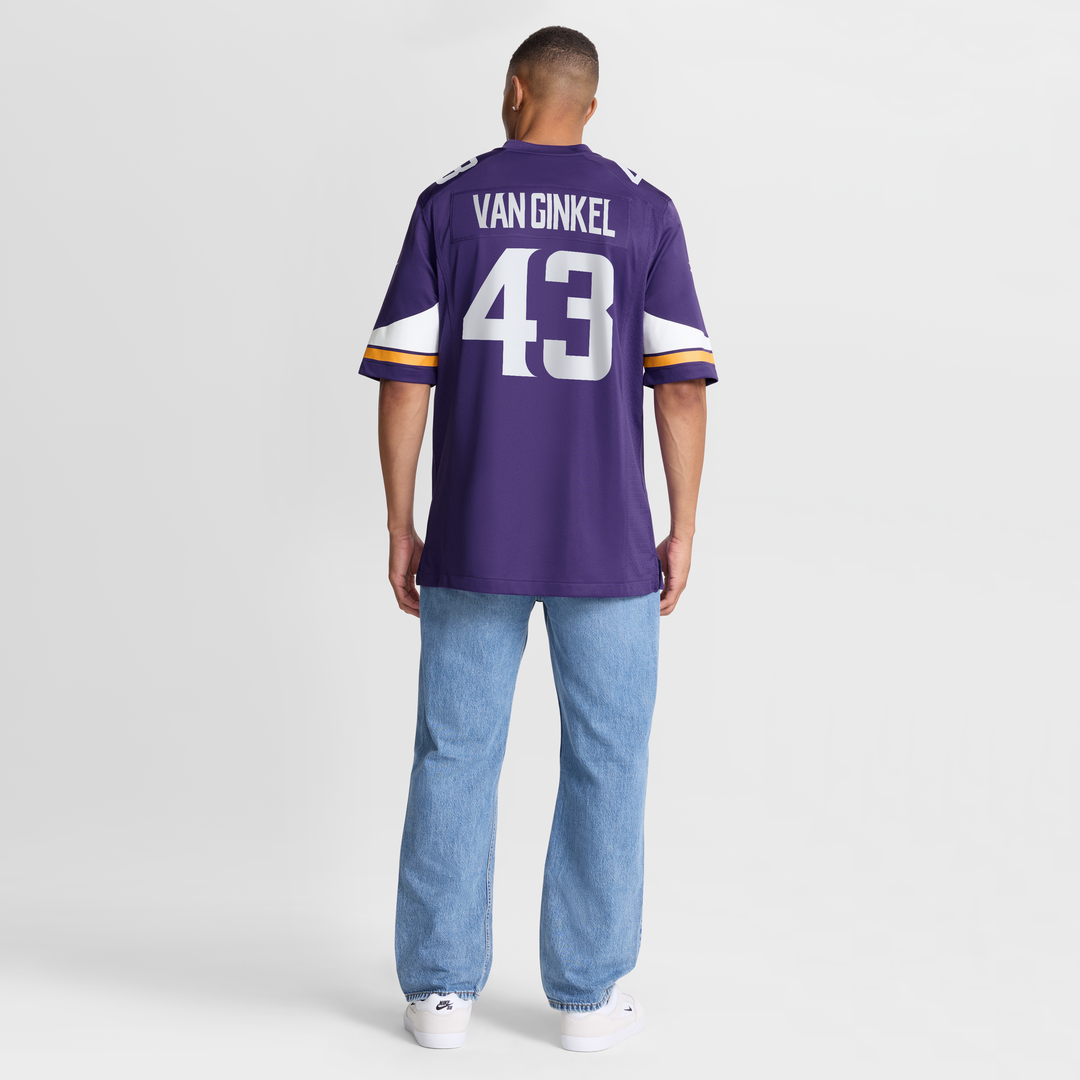 Andrew Van Ginkel Minnesota Vikings Game Jersey - Purple