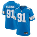 Tyleik Williams Detroit Lions Game Jersey - Blue