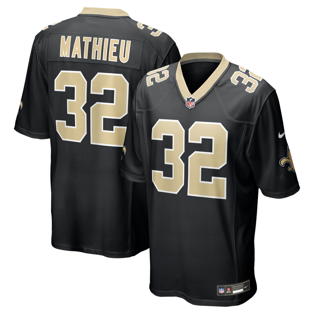 Tyrann Mathieu New Orleans Saints Game Jersey - Black