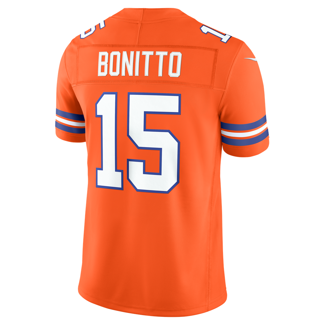 Nik Bonitto Denver Broncos Alternate Vapor F.U.S.E. Stitched Limited Jersey - Navy