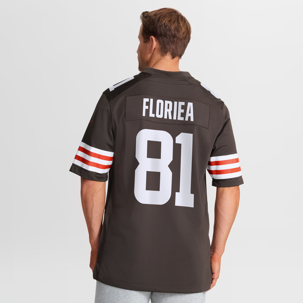 Luke Floriea Cleveland Browns Game Jersey - Brown