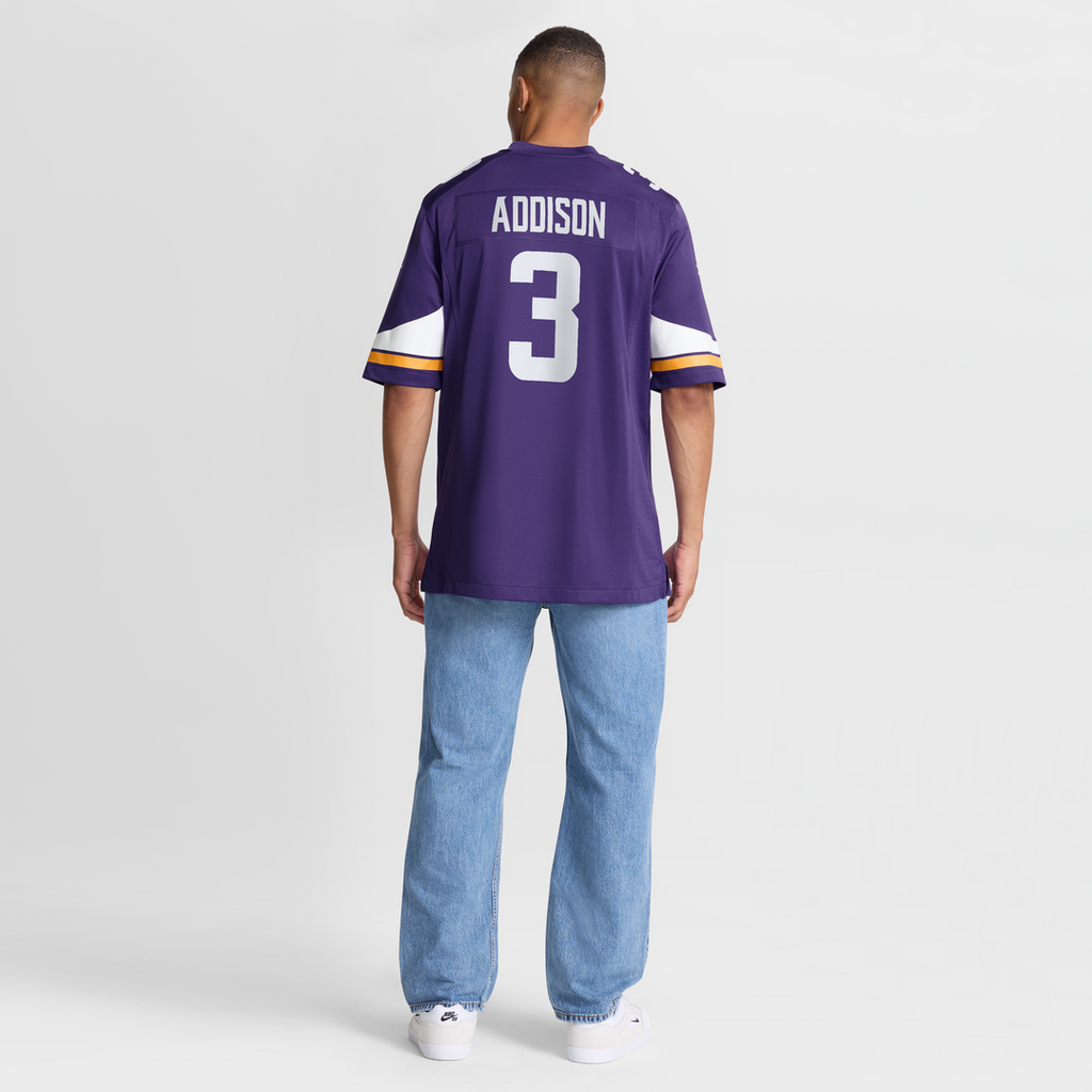 Jordan Addison Minnesota Vikings Game Jersey - Purple