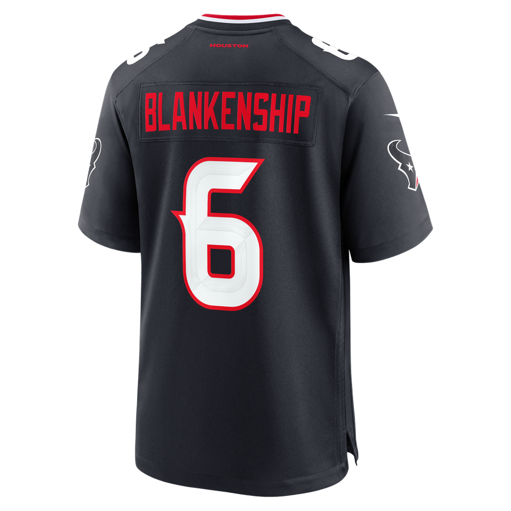 Reed Blankenship Houston Texans Game Jersey - Navy