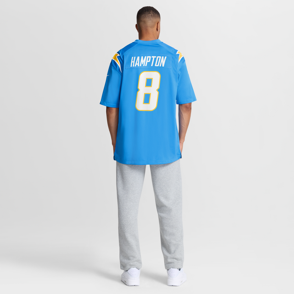 Omarion Hampton Los Angeles Chargers Game Jersey - Powder Blue