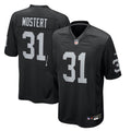Raheem Mostert Las Vegas Raiders Game Jersey - Black