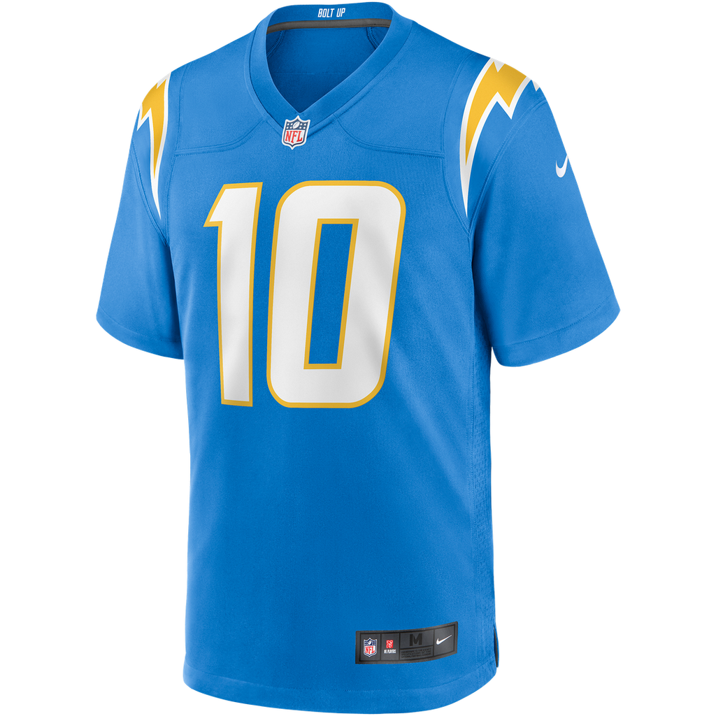 Justin Herbert Los Angeles Chargers Game Jersey - Powder Blue