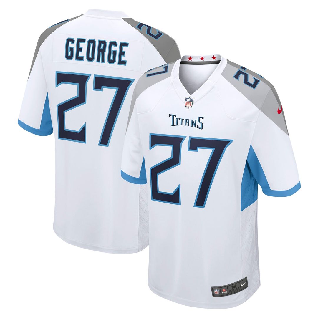 Eddie George Tennessee Titans Game Jersey - White
