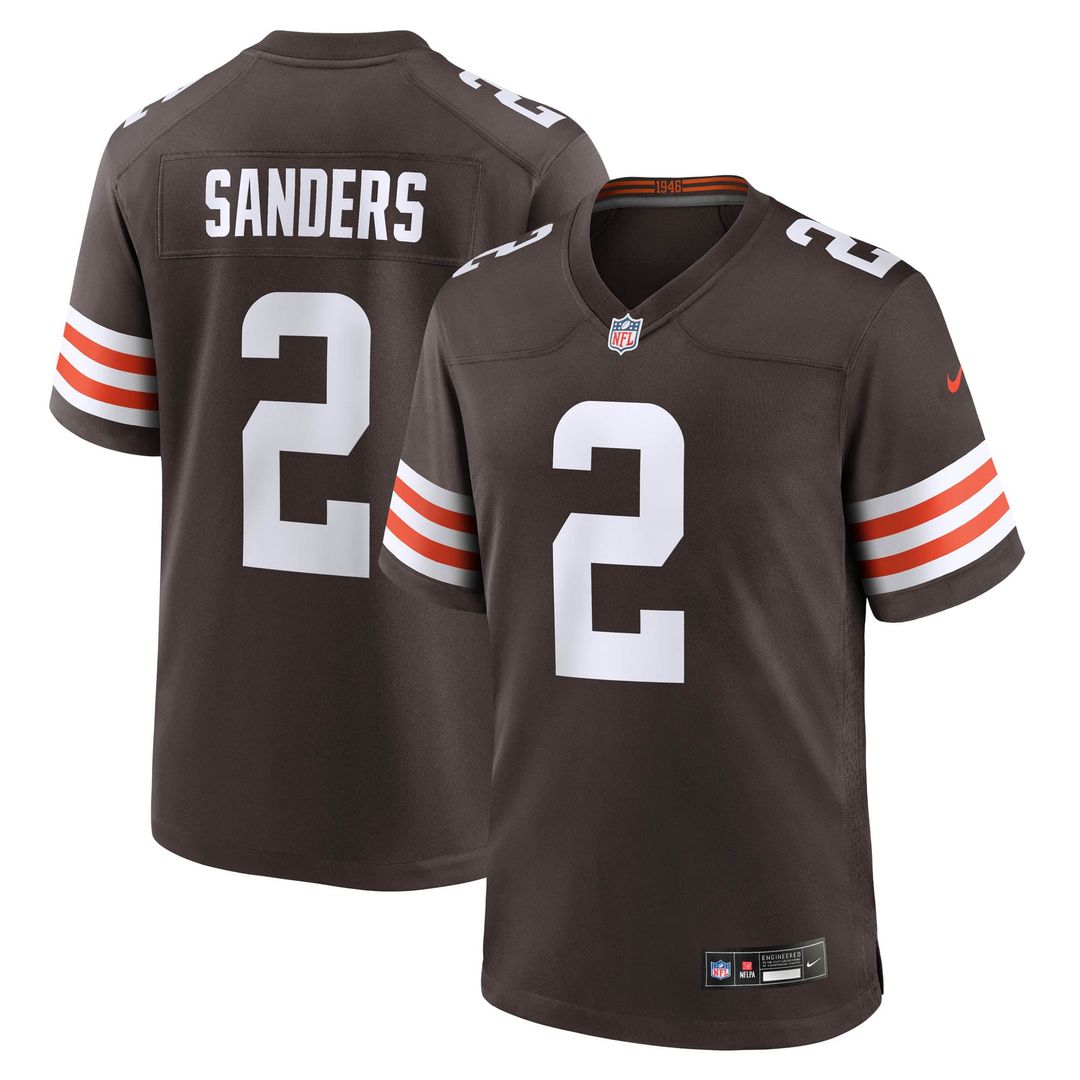 Shedeur Sanders Cleveland Browns Game Jersey - Brown