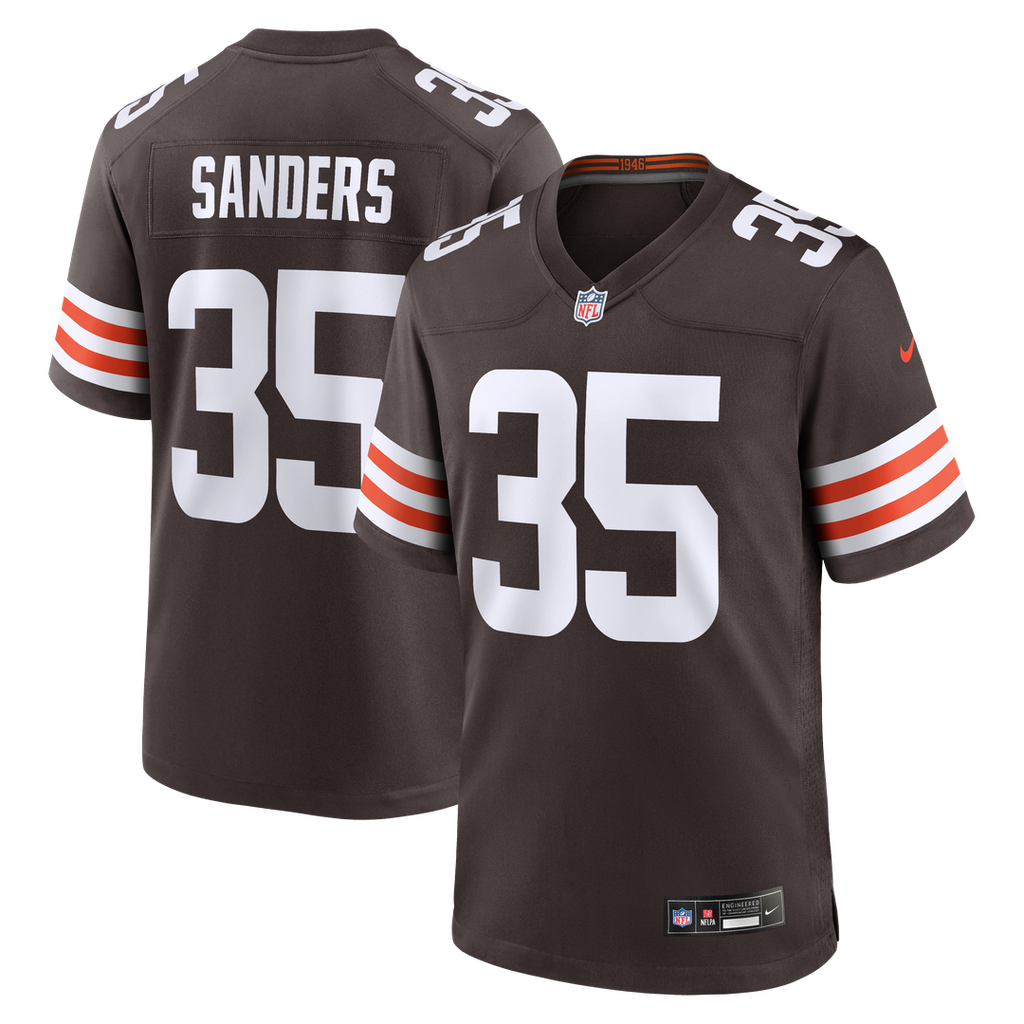 Raheim Sanders Cleveland Browns Game Jersey - Brown