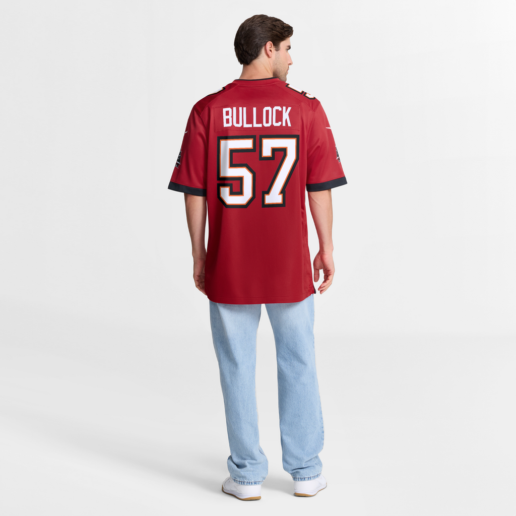 John Bullock Tampa Bay Buccaneers Game Jersey - Red
