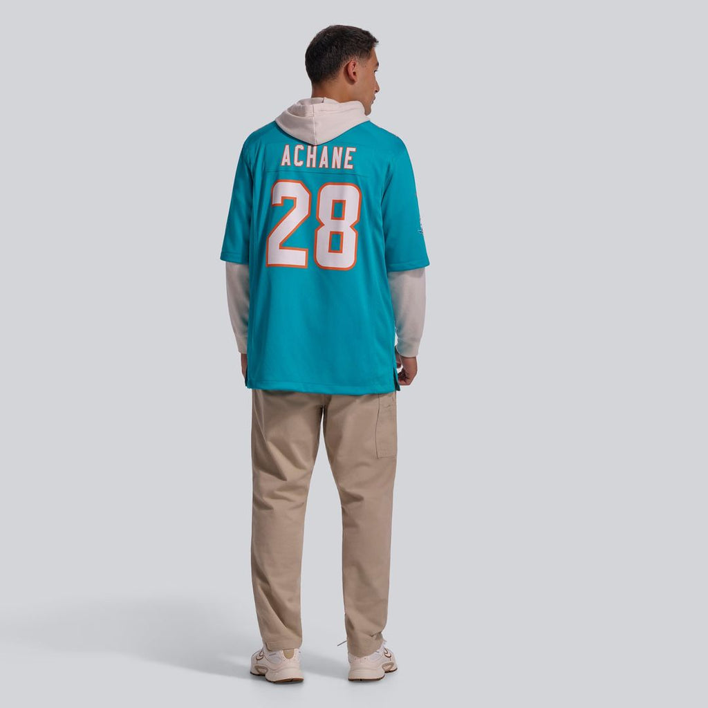 De'Von Achane Miami Dolphins Game Jersey - Aqua