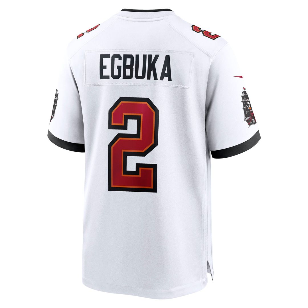 Emeka Egbuka Tampa Bay Buccaneers Alternate Game Jersey - Pewter