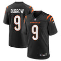 Joe Burrow Cincinnati Bengals Game Jersey - Black