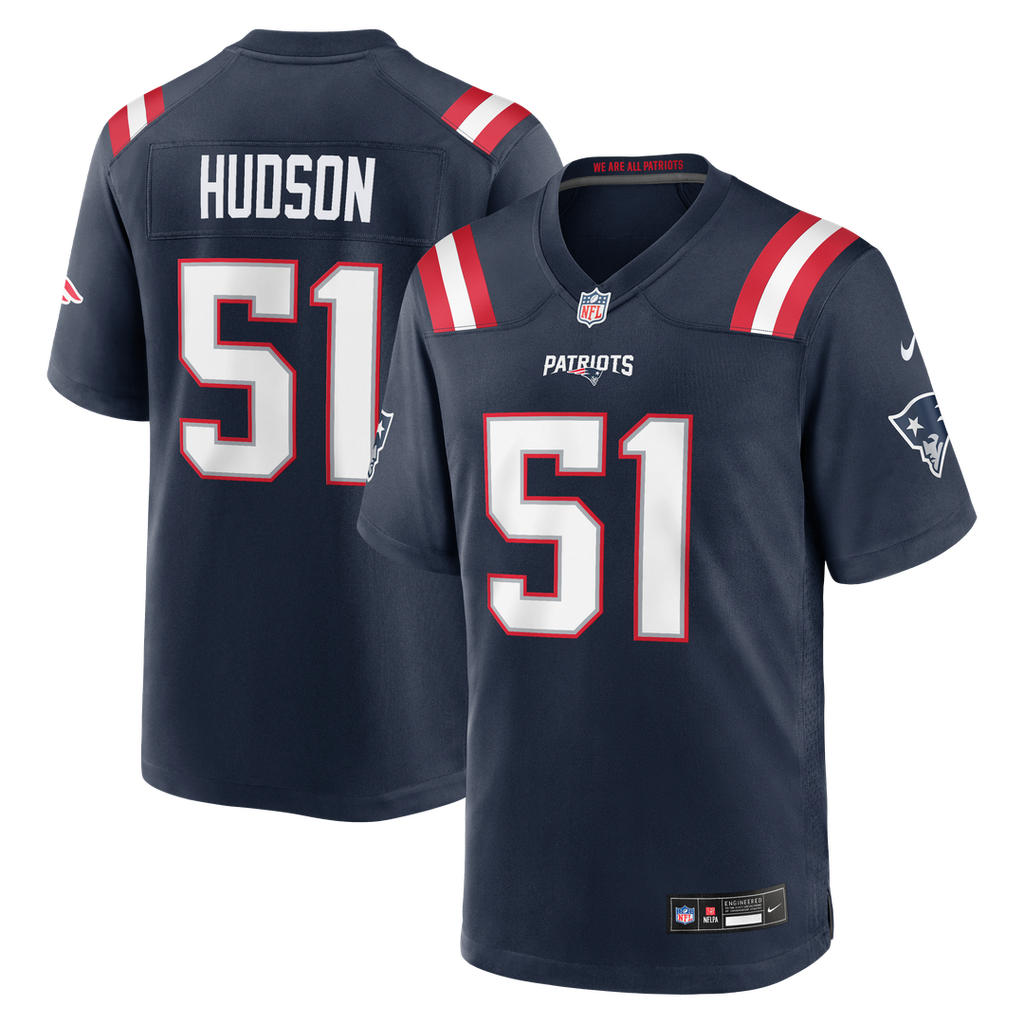 James Hudson New England Patriots Game Jersey - Navy