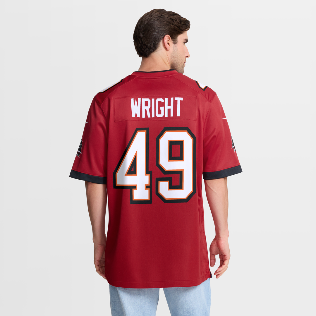 Owen Wright Tampa Bay Buccaneers Game Jersey - Red
