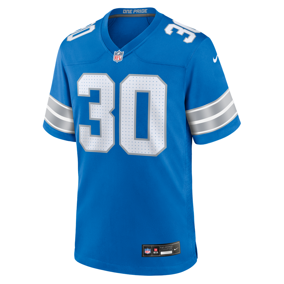 Khalil Dorsey Detroit Lions Game Jersey - Blue