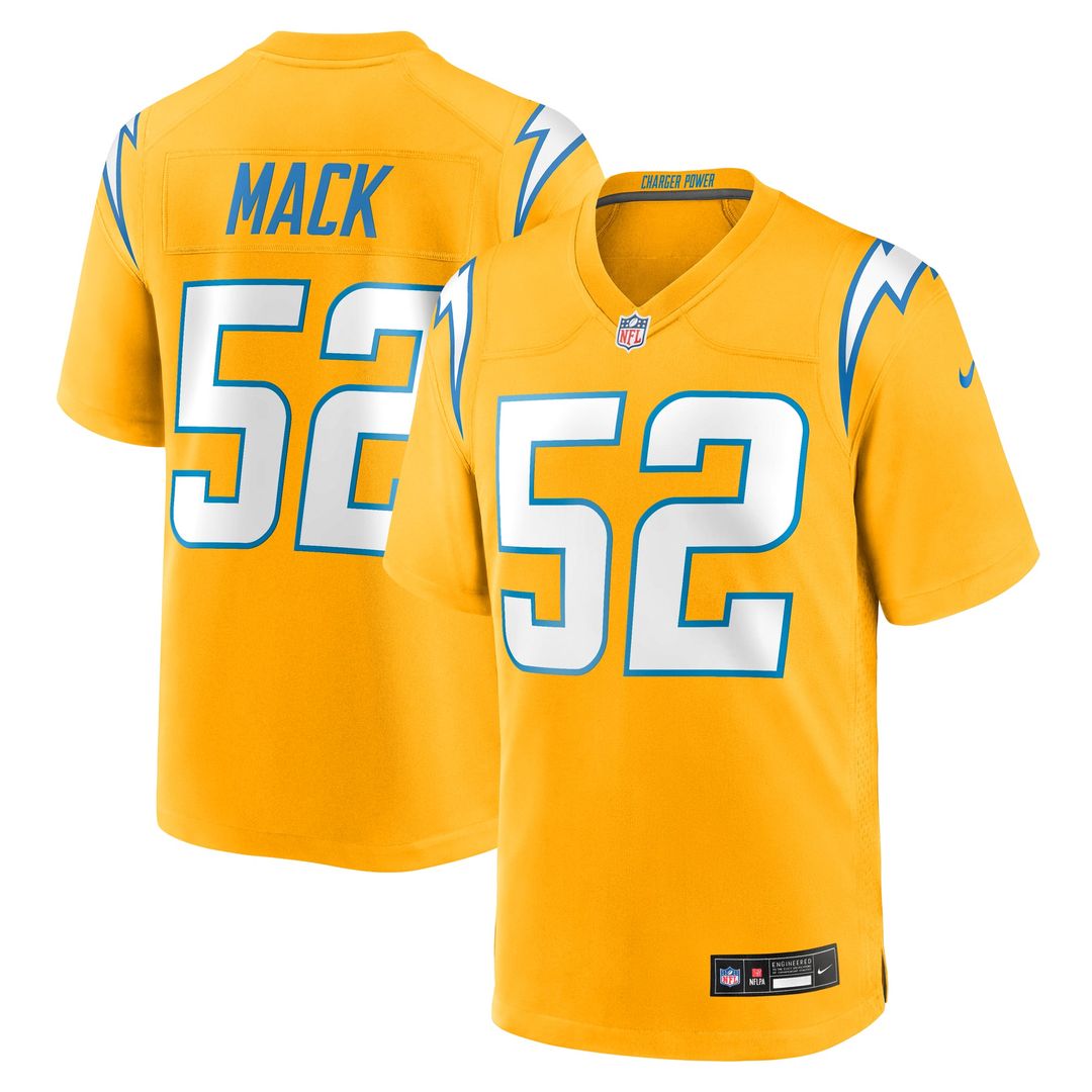 Khalil Mack Los Angeles Chargers Alternate Super Chargers Game Jersey - Navy