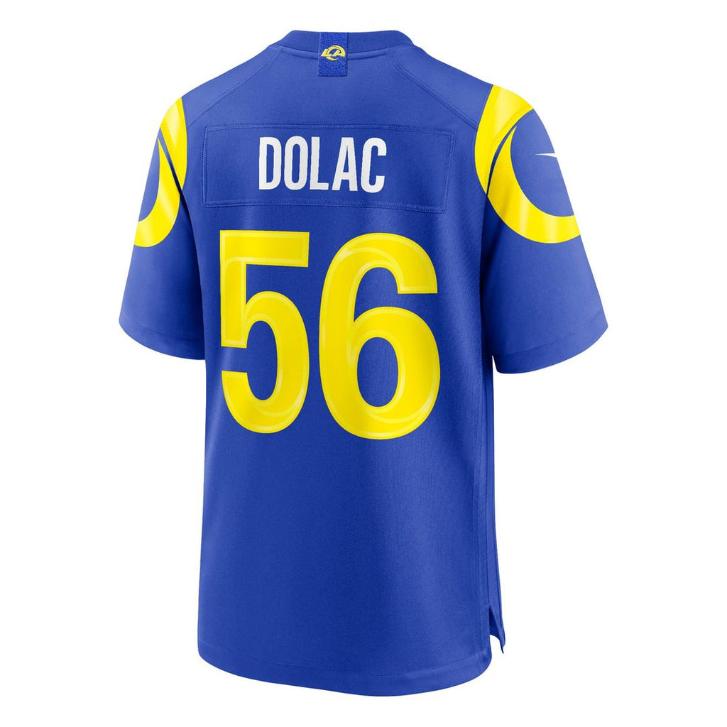 Shaun Dolac Los Angeles Rams Game Jersey - Royal Blue