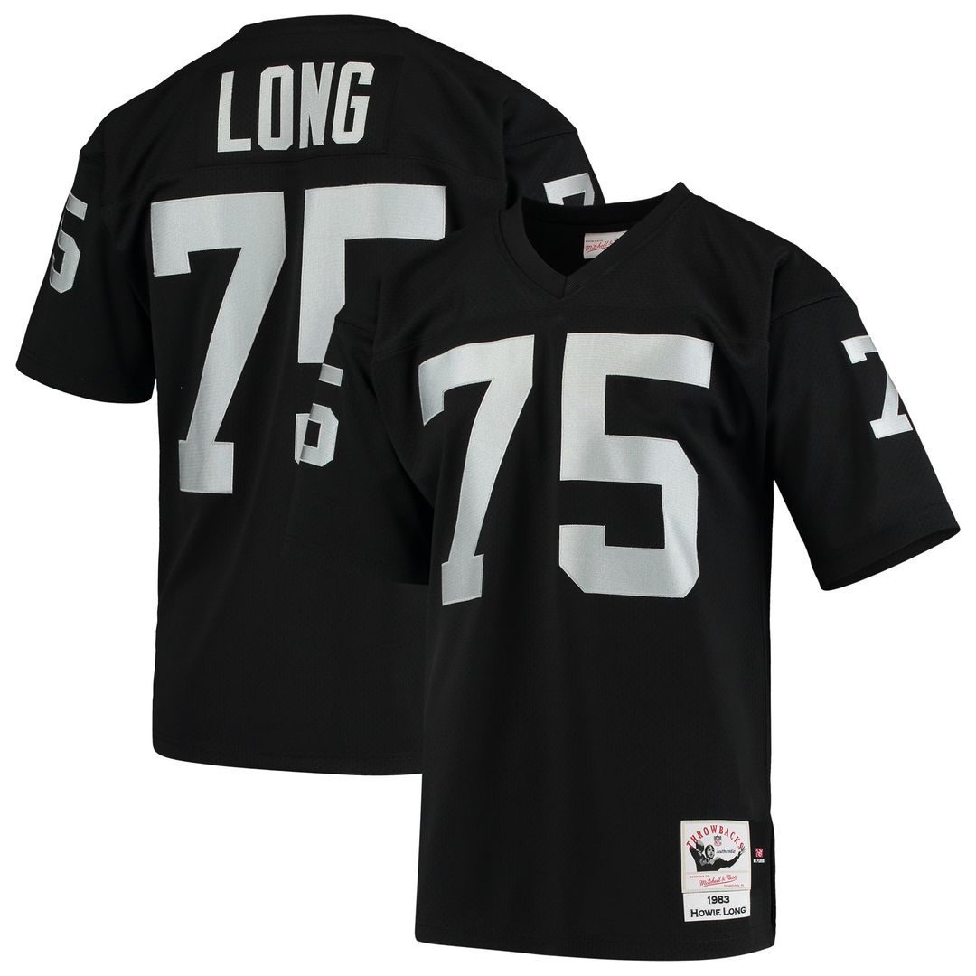 Howie Long Las Vegas Raiders 1983 Authentic Throwback Jersey - Black