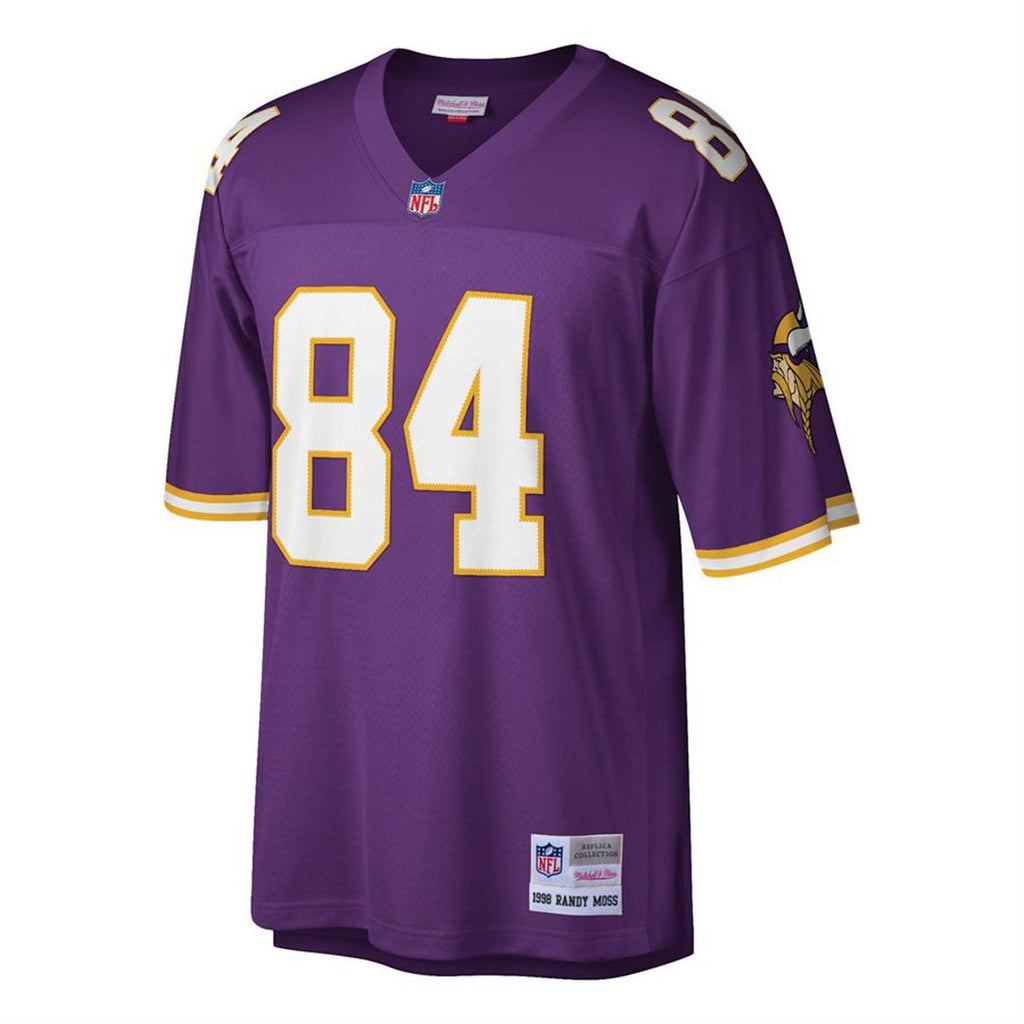 Randy Moss Minnesota Vikings Big & Tall 1998 Replica Jersey - Purple