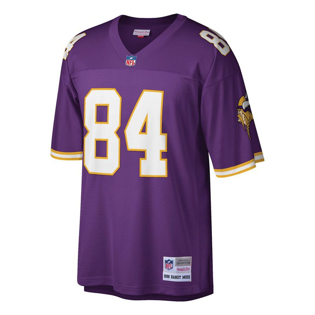 Randy Moss Minnesota Vikings Big & Tall 1998 Replica Jersey - Purple