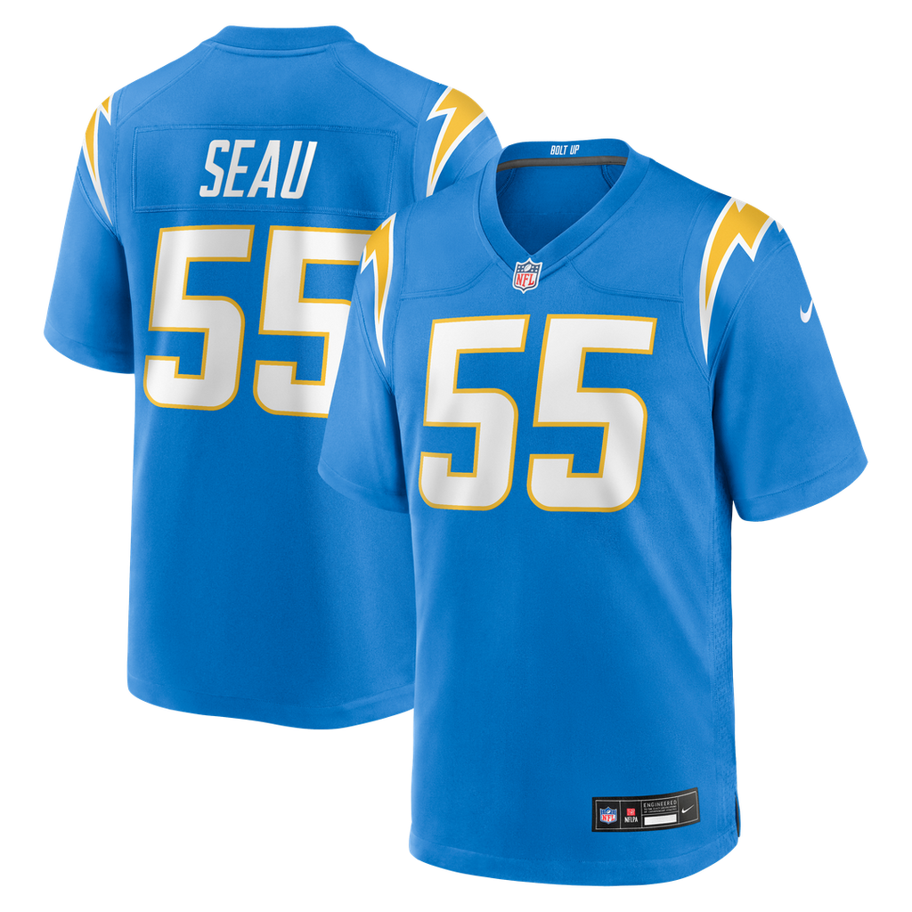 Junior Seau Los Angeles Chargers Game Jersey - Powder Blue