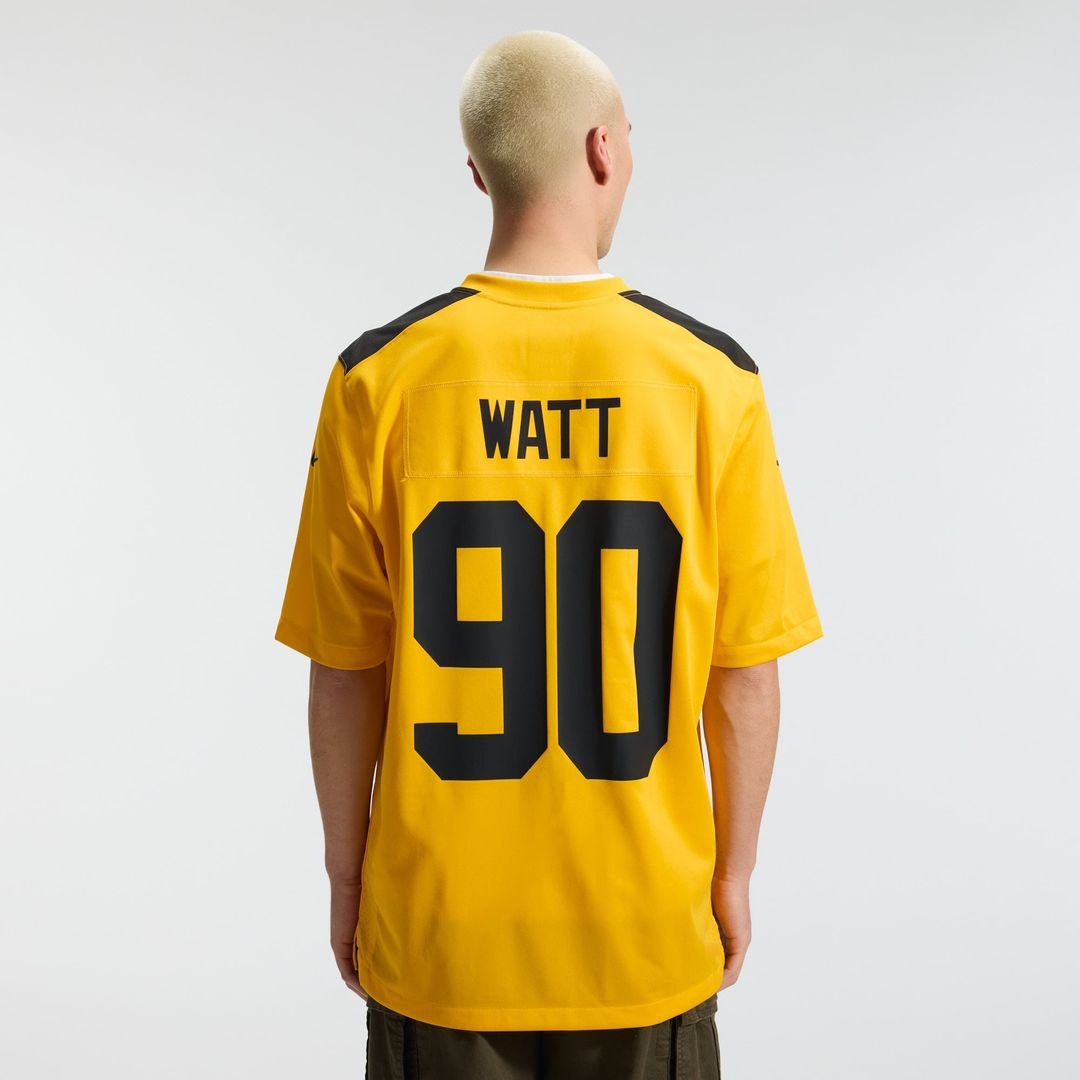 T.J. Watt Pittsburgh Steelers Alternate 1933 Throwback Game Jersey - Gold