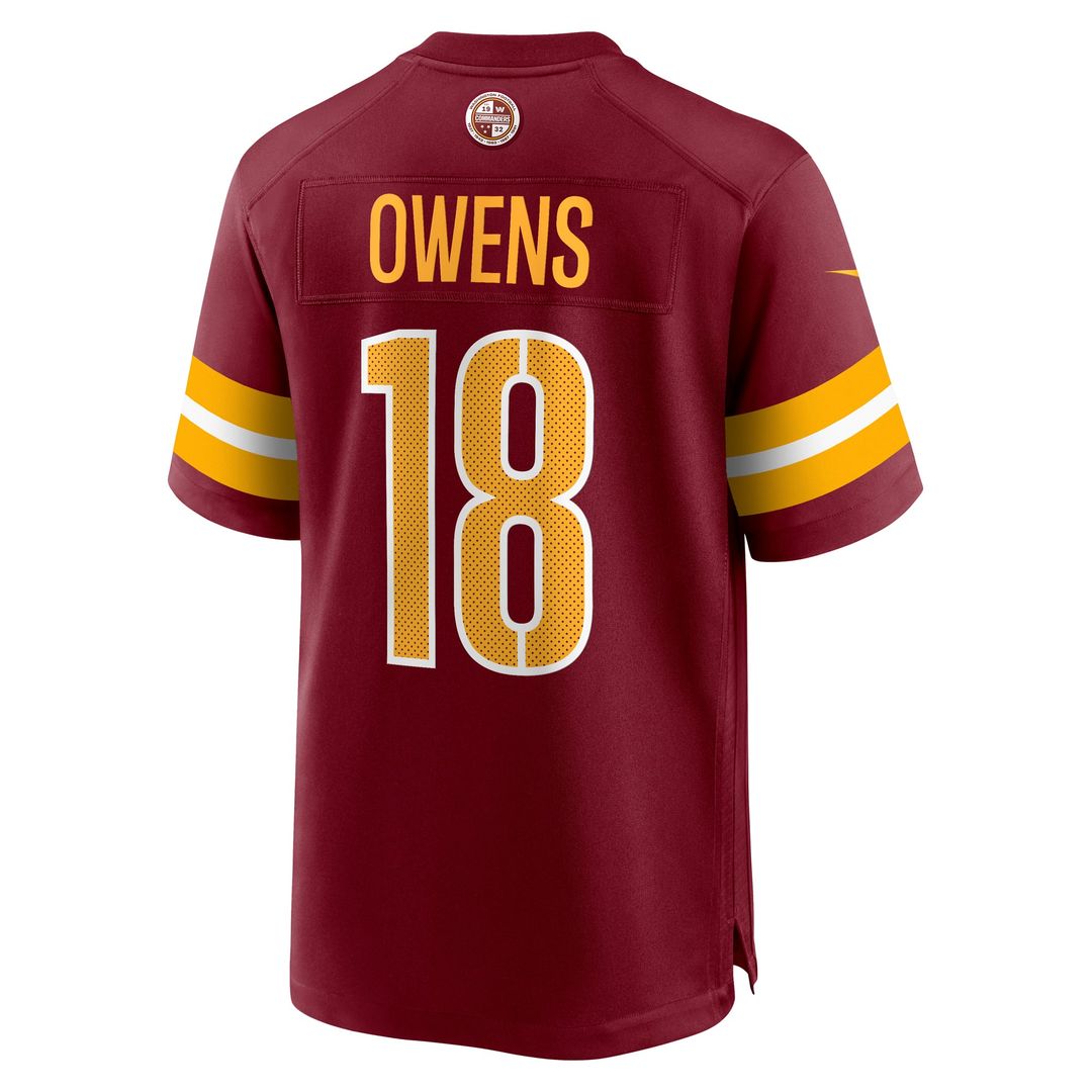 Tyler Owens Washington Commanders Game Jersey - Burgundy