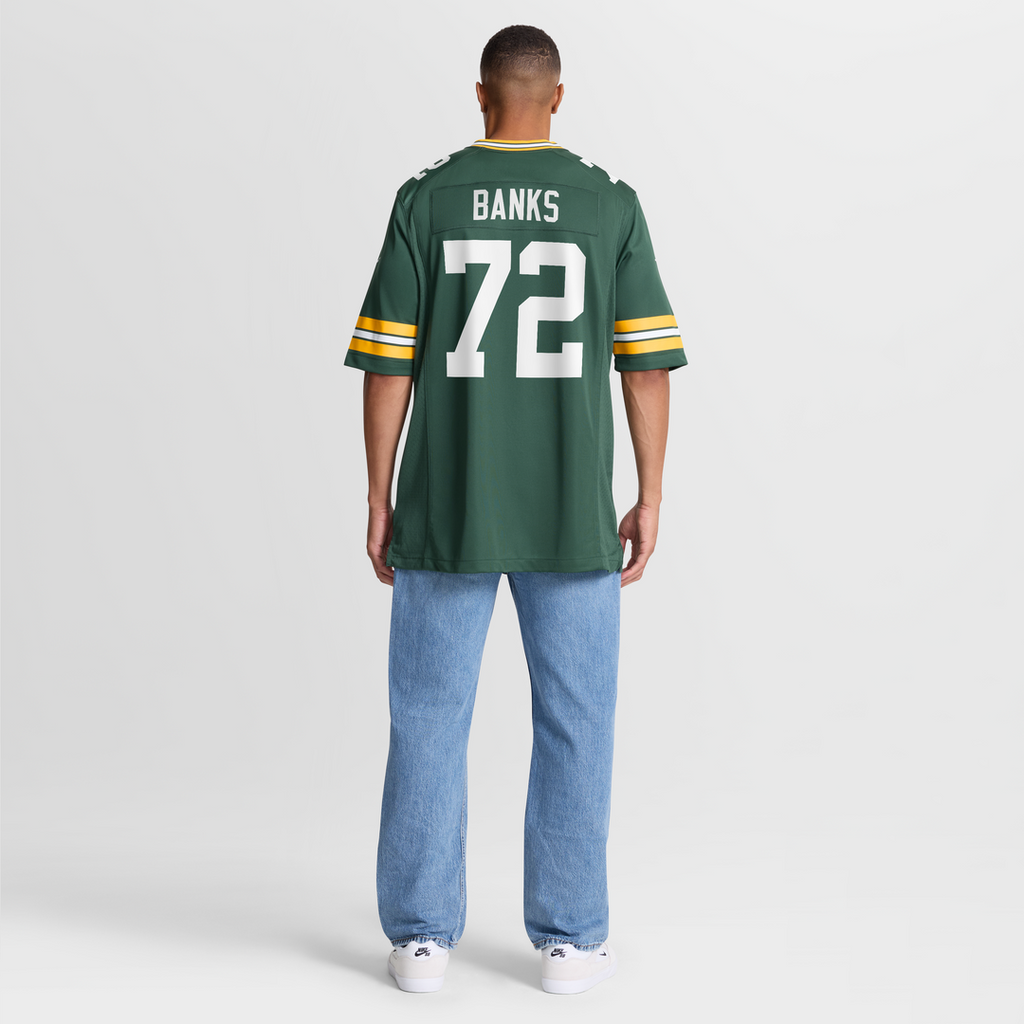 Brant Banks Green Bay Packers Game Jersey - Green
