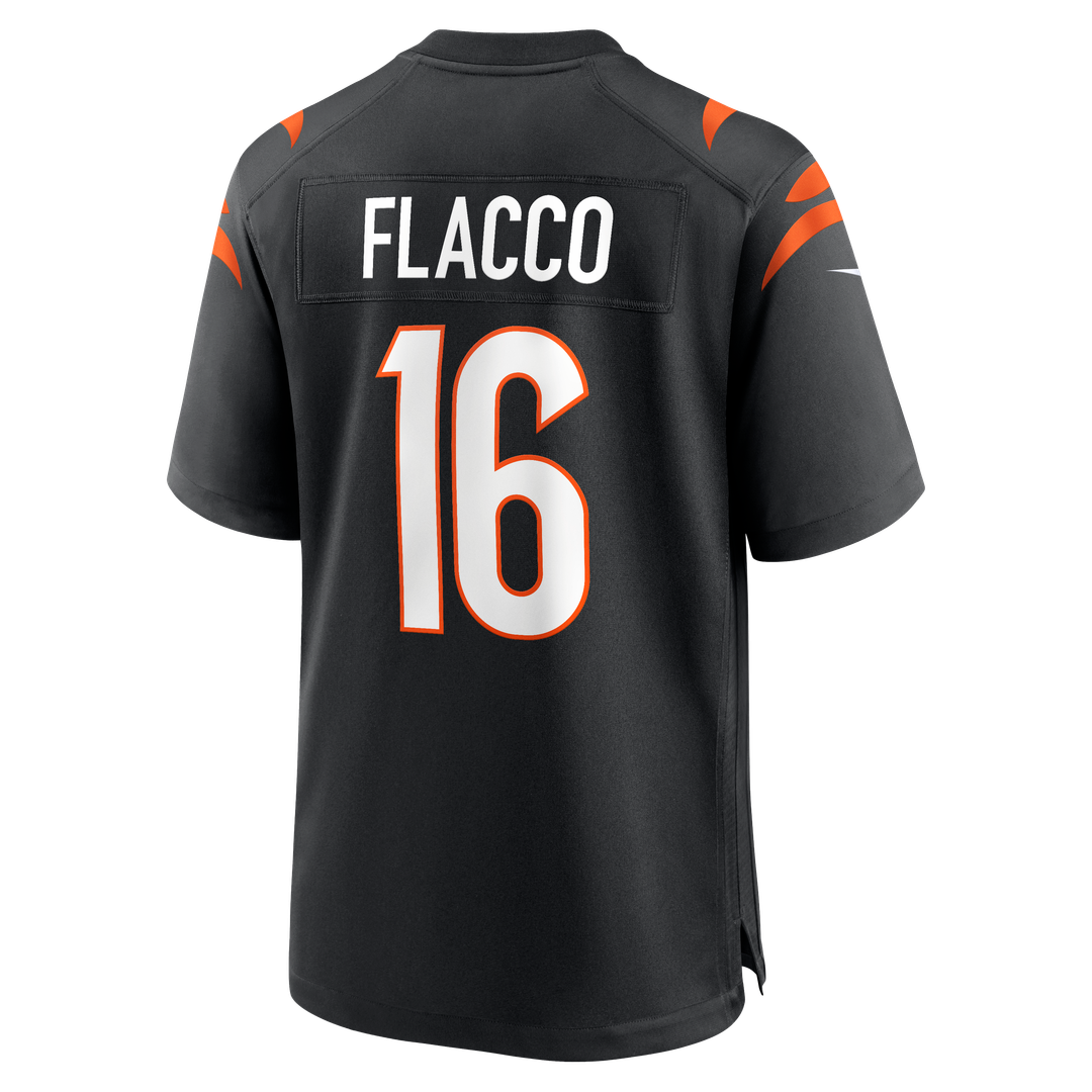 Joe Flacco Cincinnati Bengals Game Jersey - Black