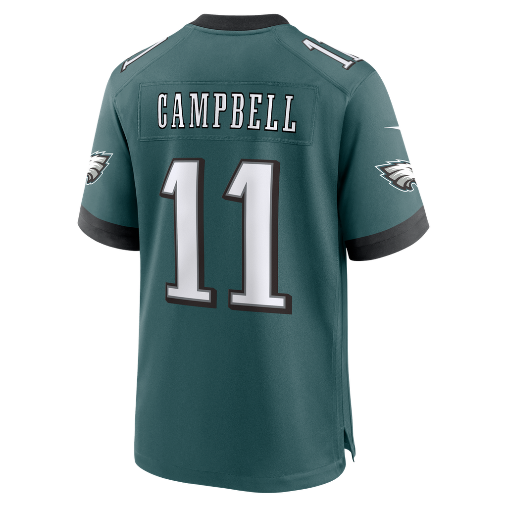 Jihaad Campbell Philadelphia Eagles Game Jersey - Midnight Green