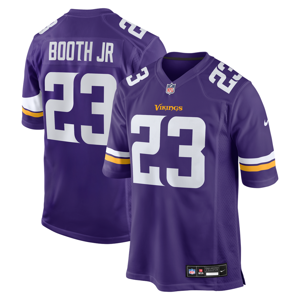 Andrew Booth Jr. Minnesota Vikings Game Jersey - Purple