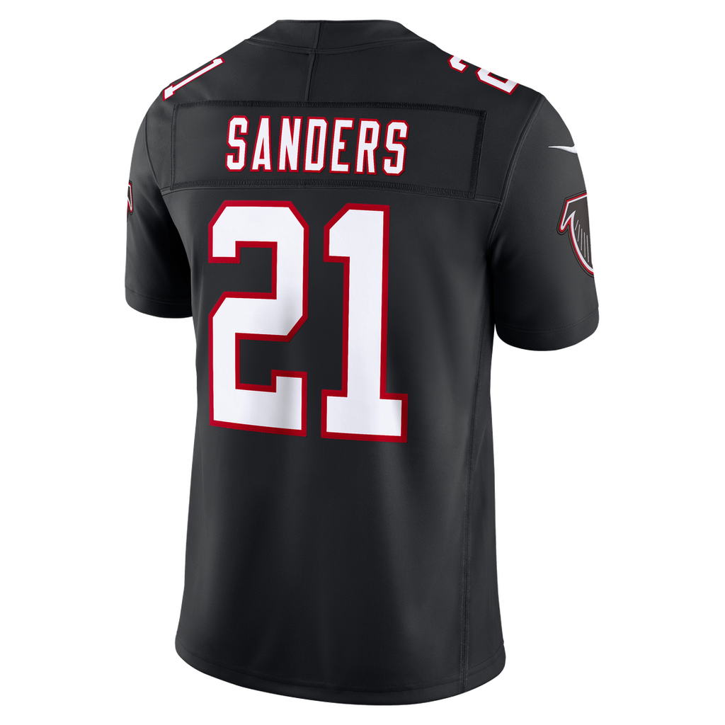 Deion Sanders Atlanta Falcons Alternate Throwback Vapor F.U.S.E. Stitched Retired Limited Jersey - Black