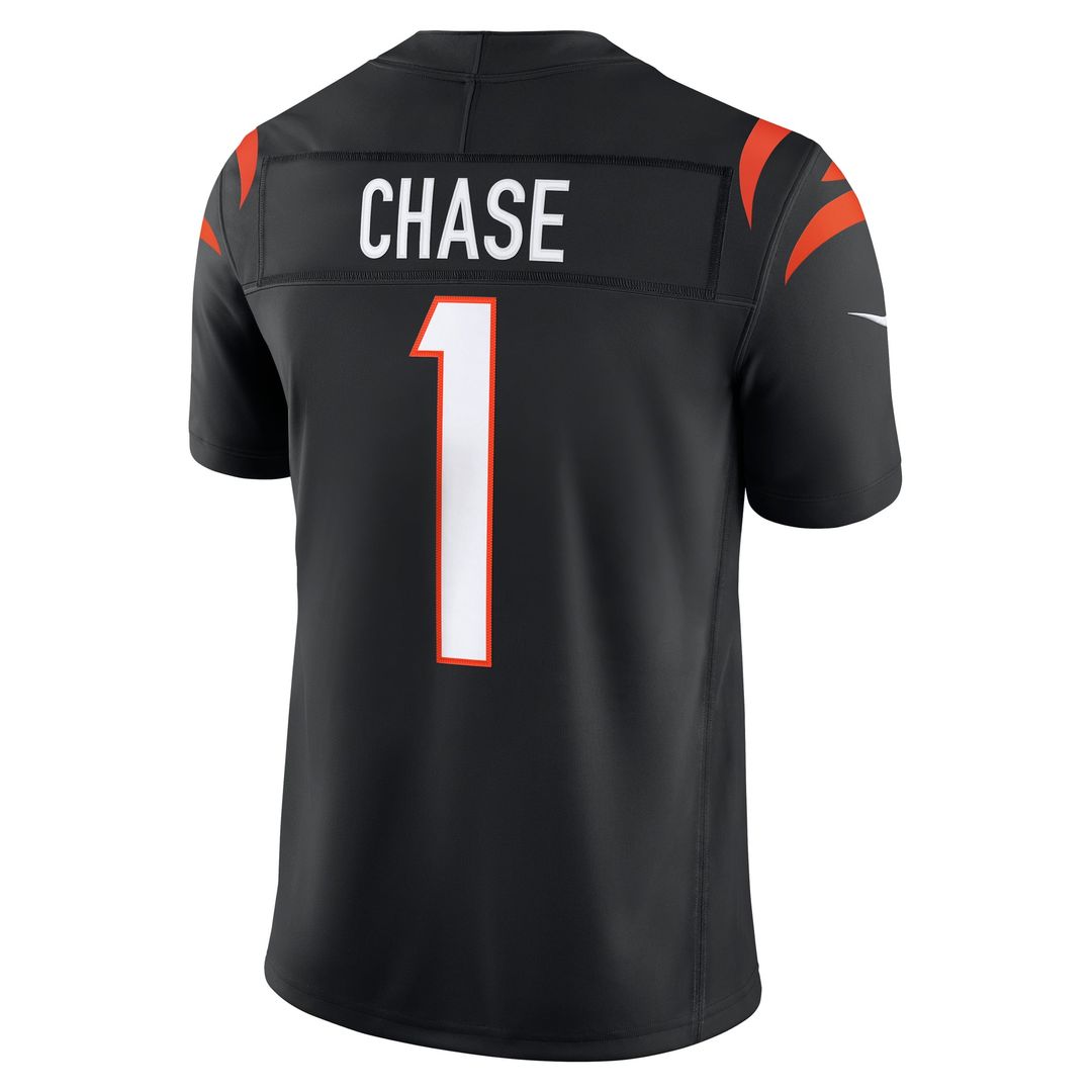 Ja'Marr Chase Cincinnati Bengals Alternate Vapor F.U.S.E. Stitched Limited Jersey - Orange