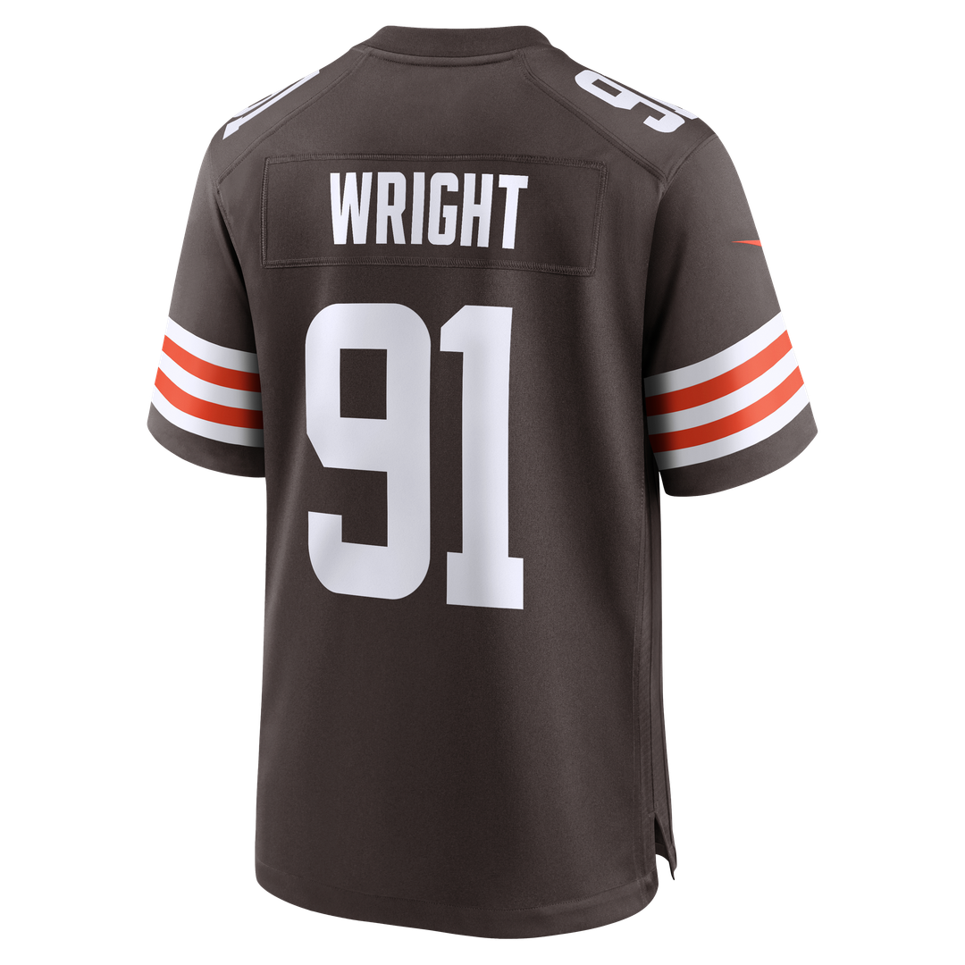 Alex Wright Cleveland Browns Game Jersey - Brown