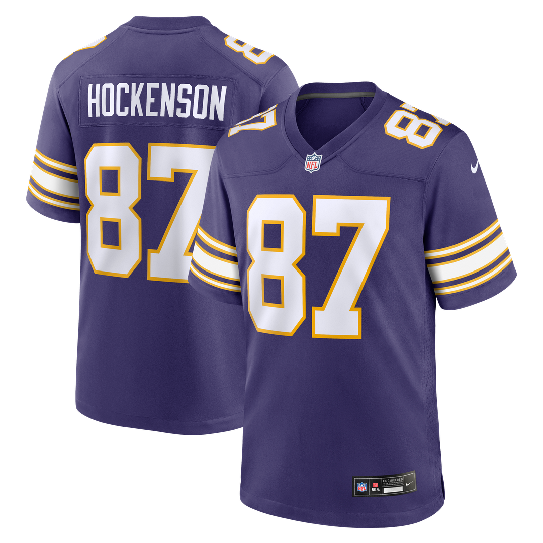 T.J. Hockenson Minnesota Vikings Classic Game Jersey - Purple