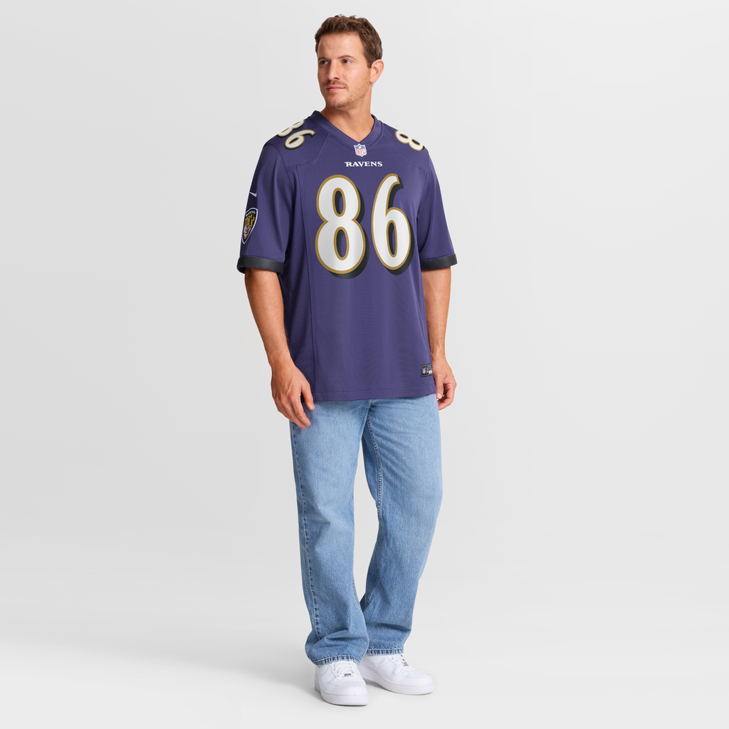 Cornelius Johnson Baltimore Ravens Game Jersey - Purple