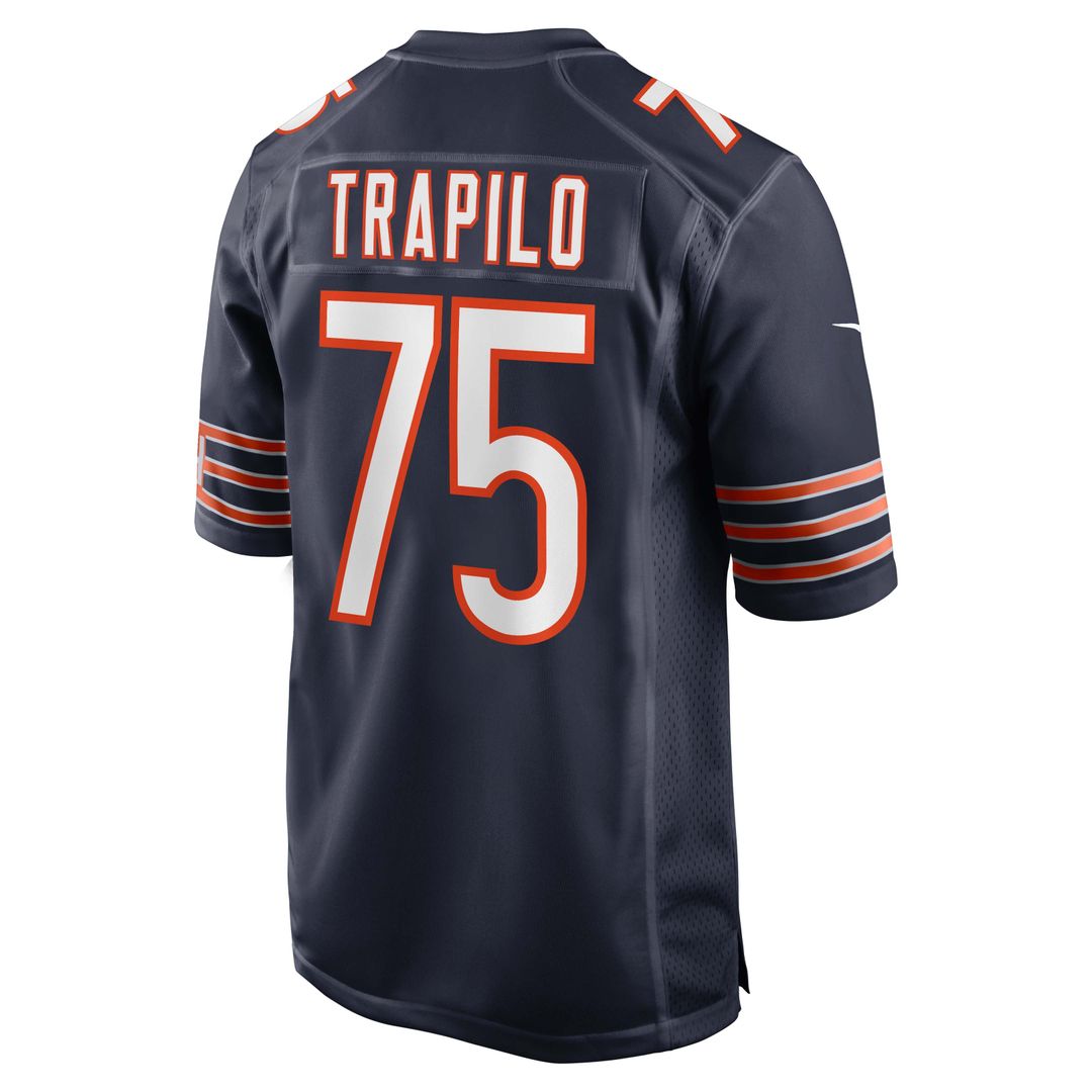 Ozzy Trapilo Chicago Bears Game Jersey - Navy