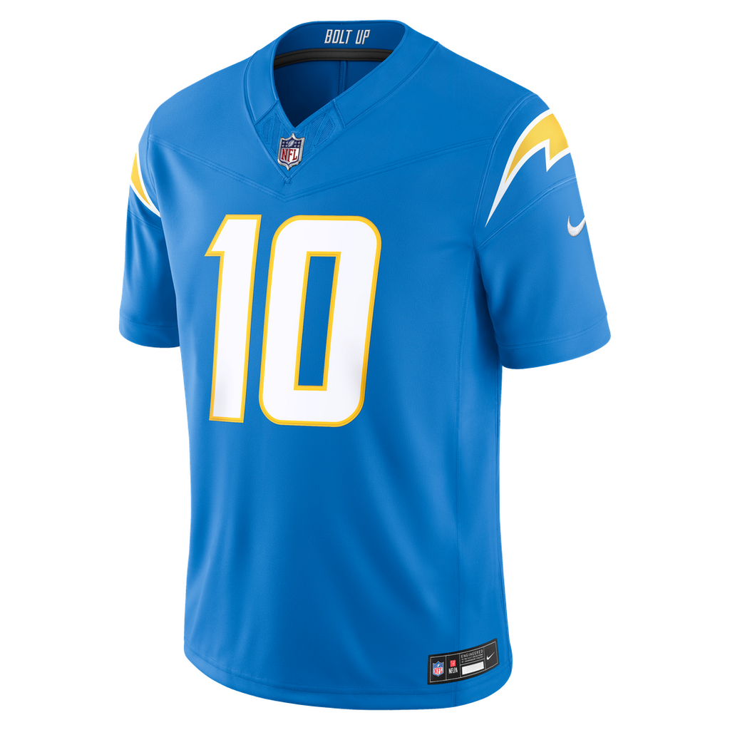 Justin Herbert Los Angeles Chargers Vapor F.U.S.E. Stitched Limited Jersey - Powder Blue