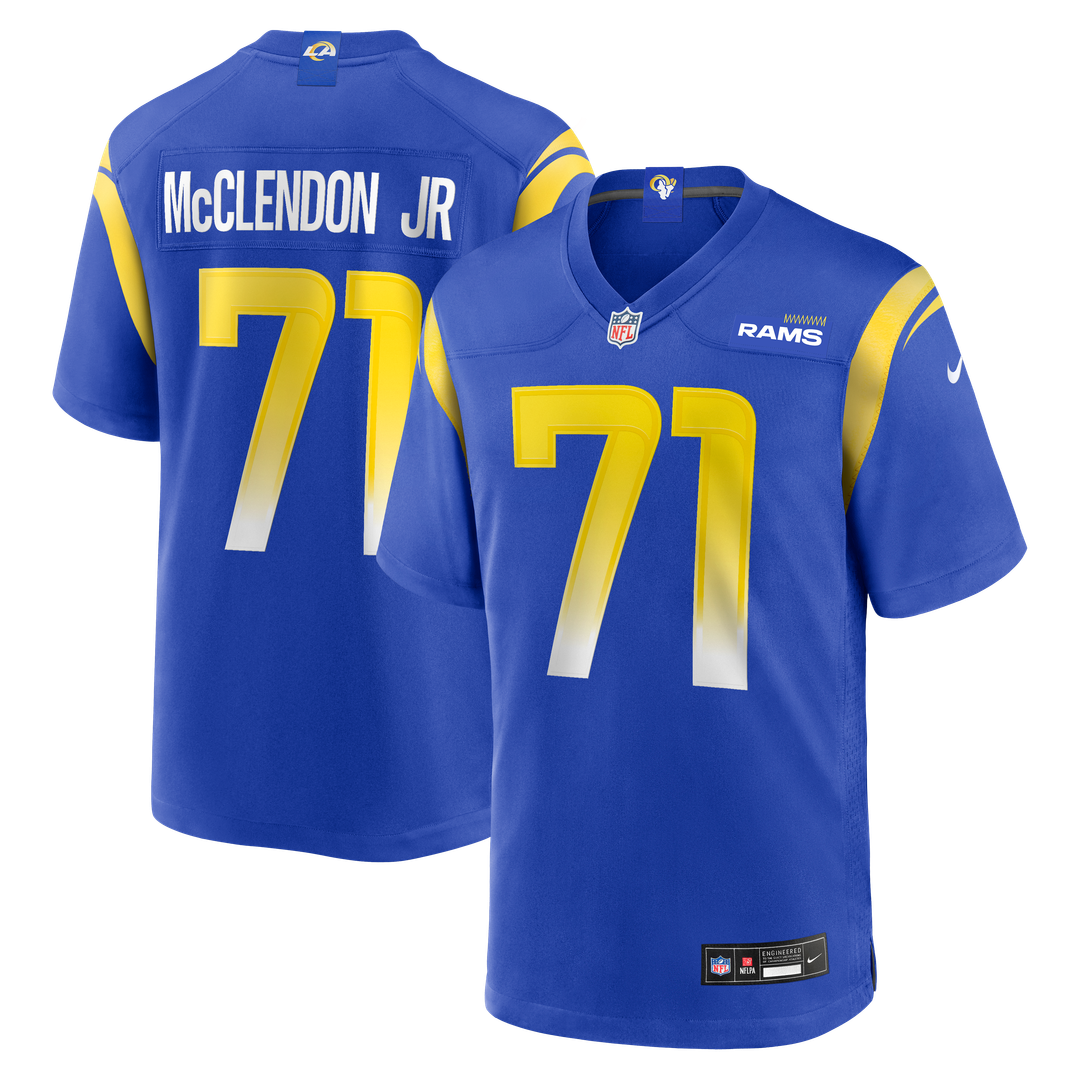Warren McClendon Jr. Los Angeles Rams Game Jersey - Royal Blue