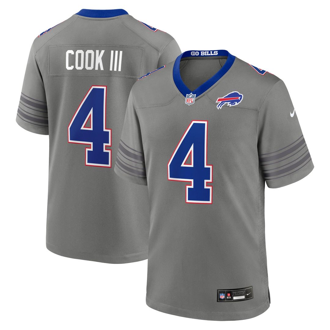 James Cook III Buffalo Bills Nickel City Game Jersey - Gray