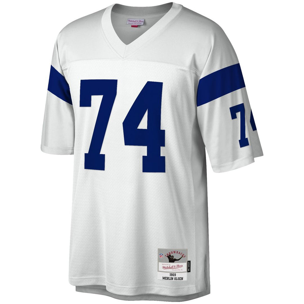 Merlin Olsen Los Angeles Rams Legacy Replica Jersey - White